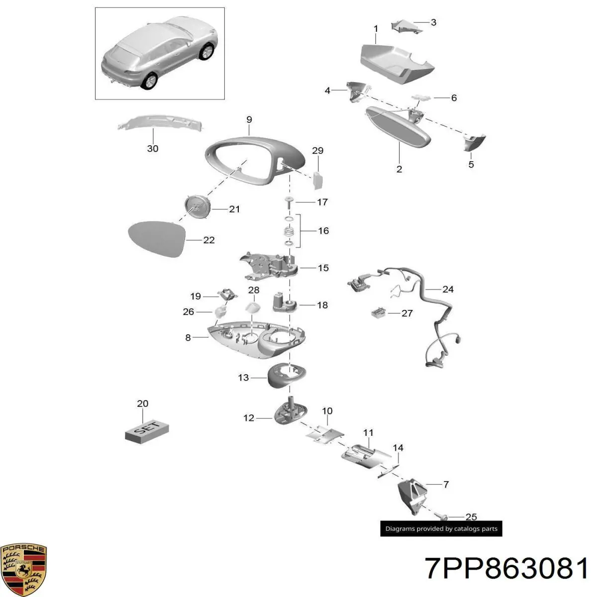 Porsche 7PP863081 ціна, від 6.33 USD