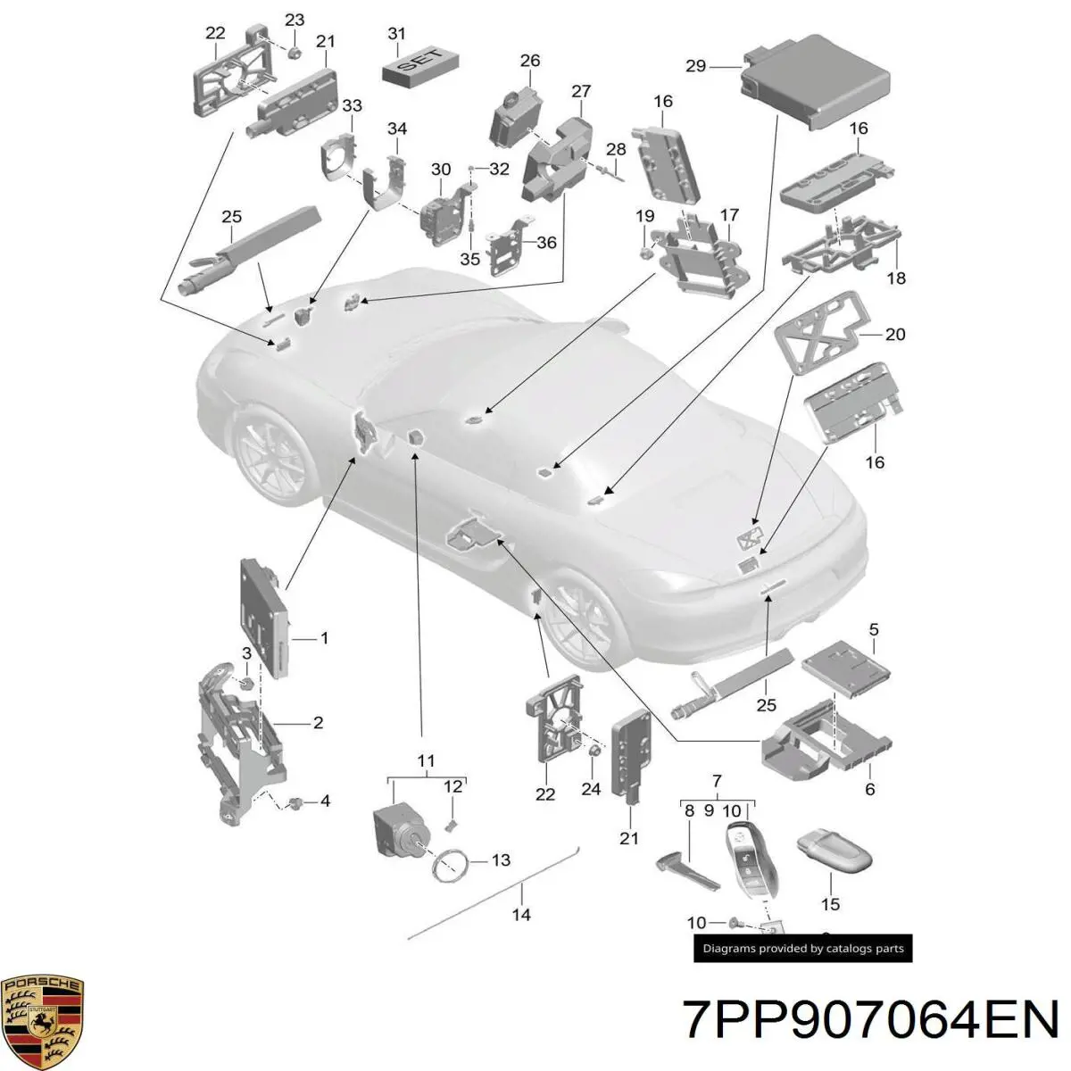  Porsche 7PP907064GD ціна, від 62.57 USD
