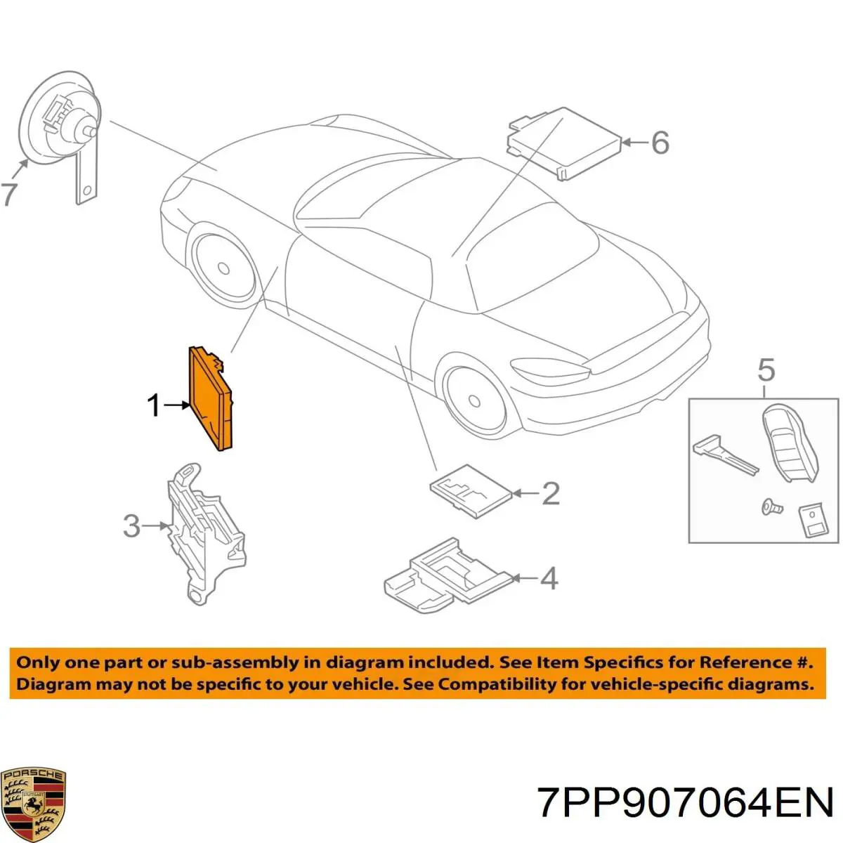 Купити 7PP907064GD Porsche 