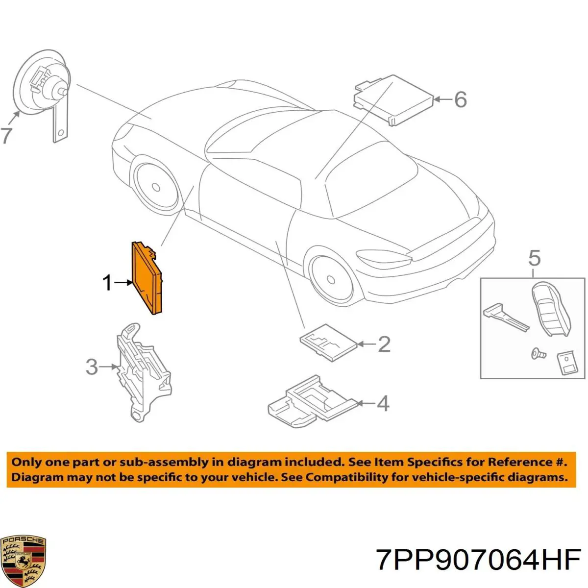  Porsche 7PP907064GD