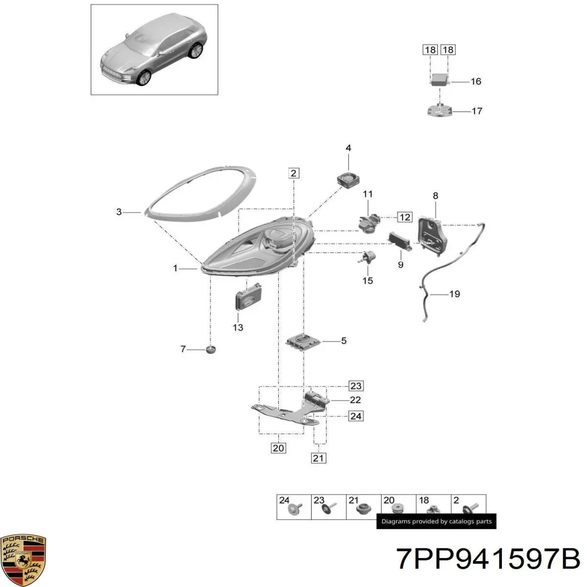 Купити 7PP941597B Porsche 