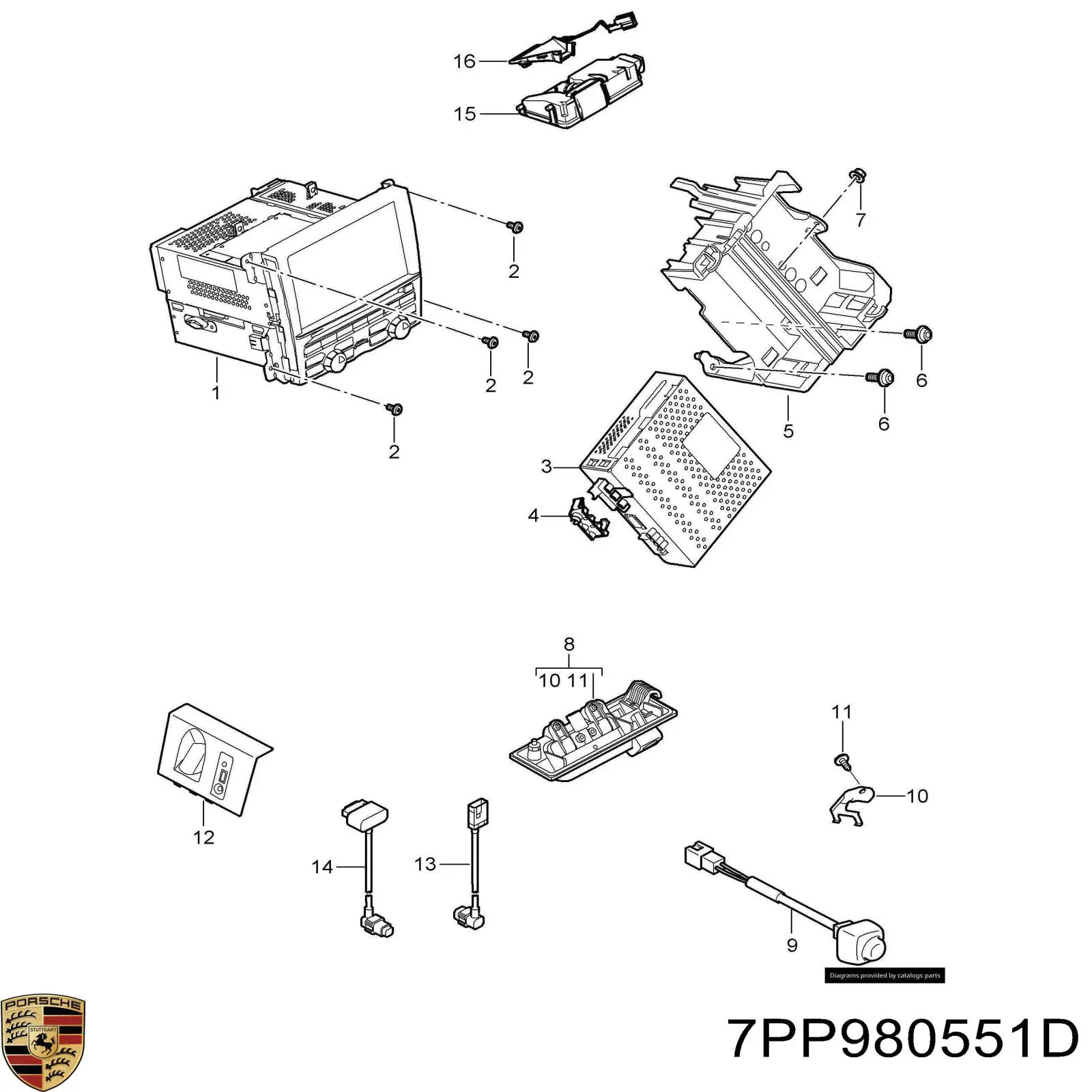  Porsche 7PP980551D ціна, від 310.44 USD
