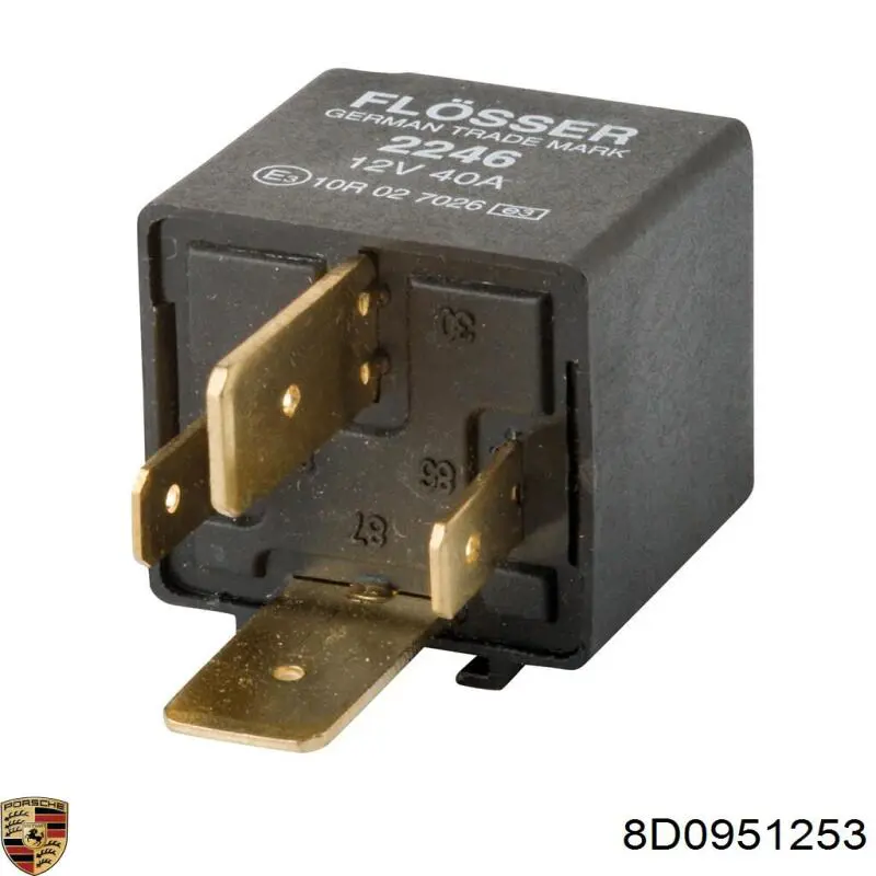 Реле вентилятора Porsche 8D0951253 ціна, від 2.36 USD