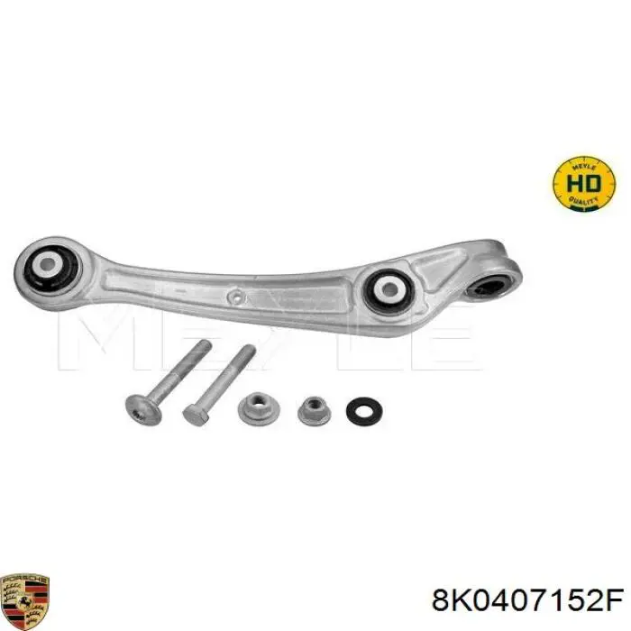 Важіль передньої підвіски нижній, правий Porsche 8K0407152F ціна, від 23.53 USD
