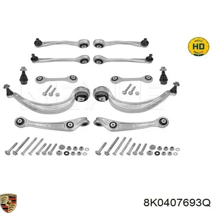 Важіль передній лівий Porsche 8K0407693Q ціна, від 69.06 USD