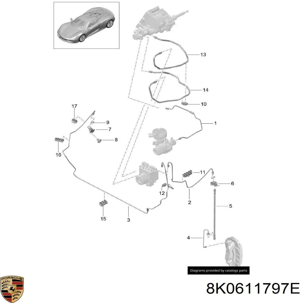  Porsche 8K0611797E ціна, від 1.27 USD
