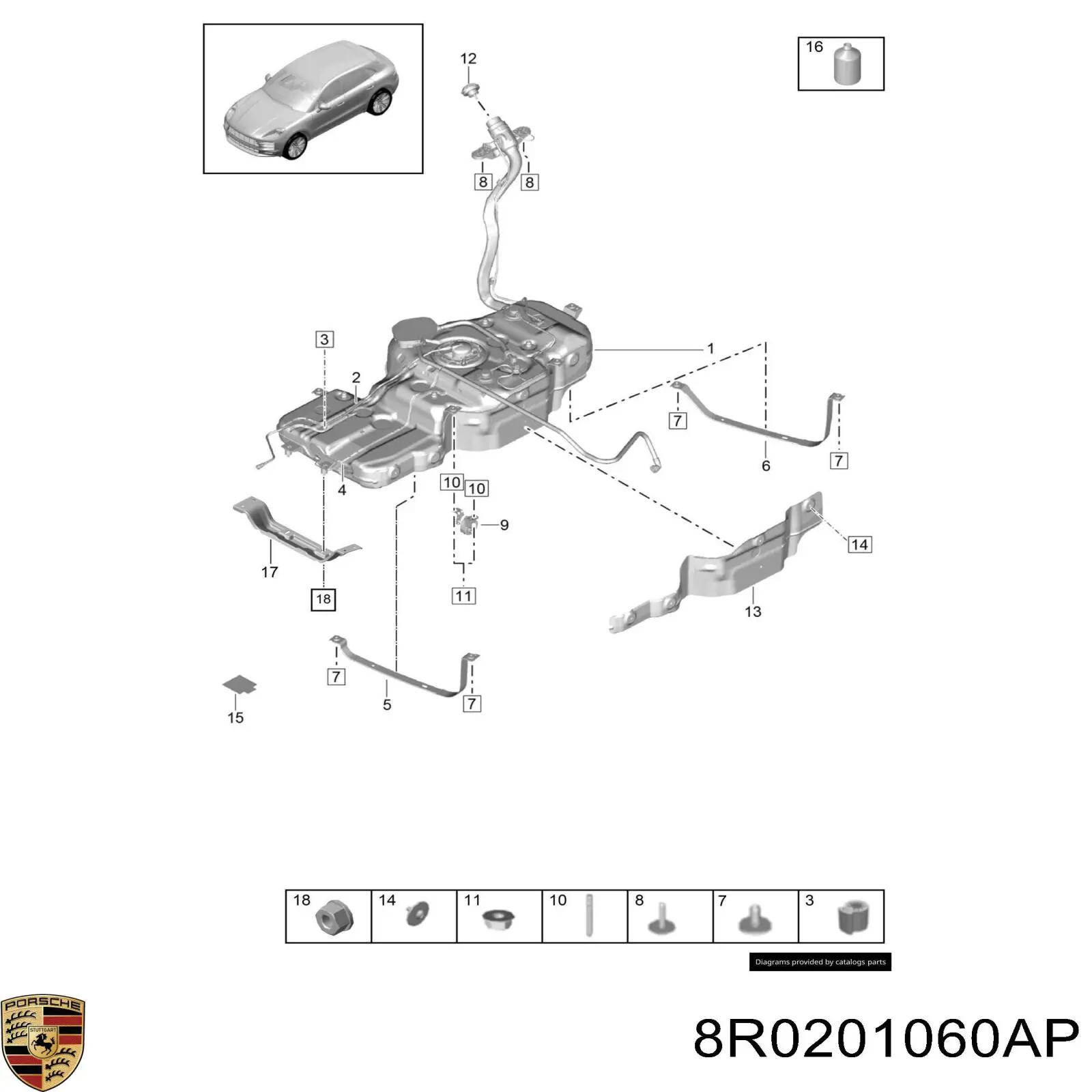  8R0201060AP Porsche