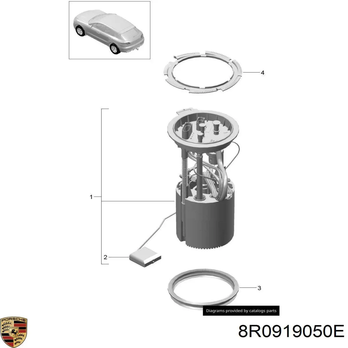  8R0919050E Porsche