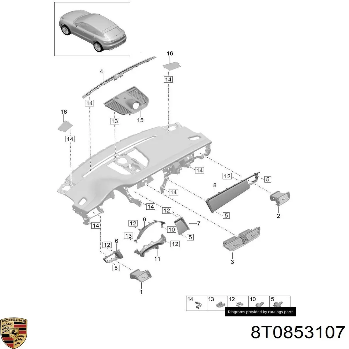  VAG 8T0853107 ціна, від 0.49 USD