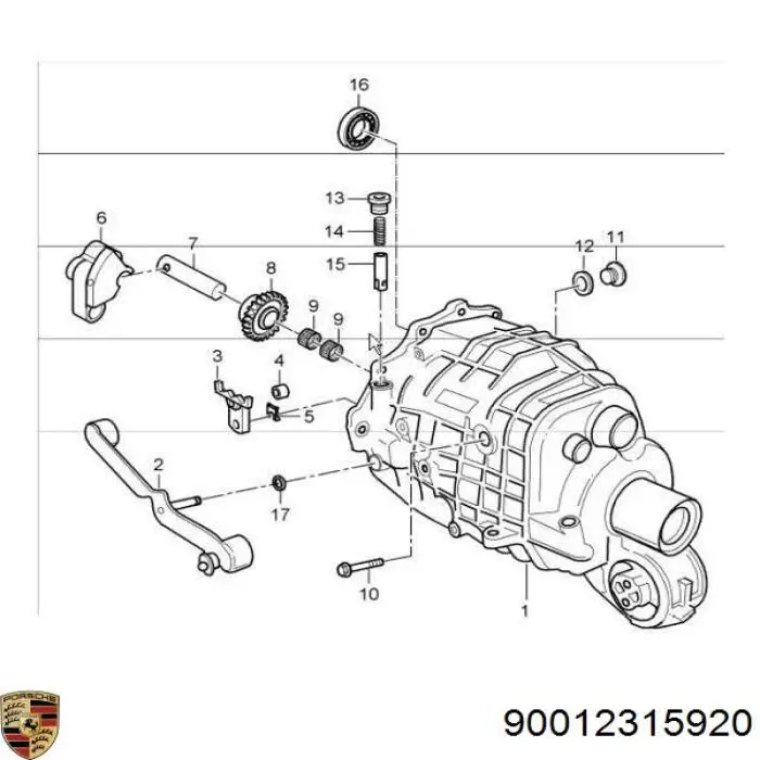 Прокладка пробки піддону двигуна 90012315920 Porsche