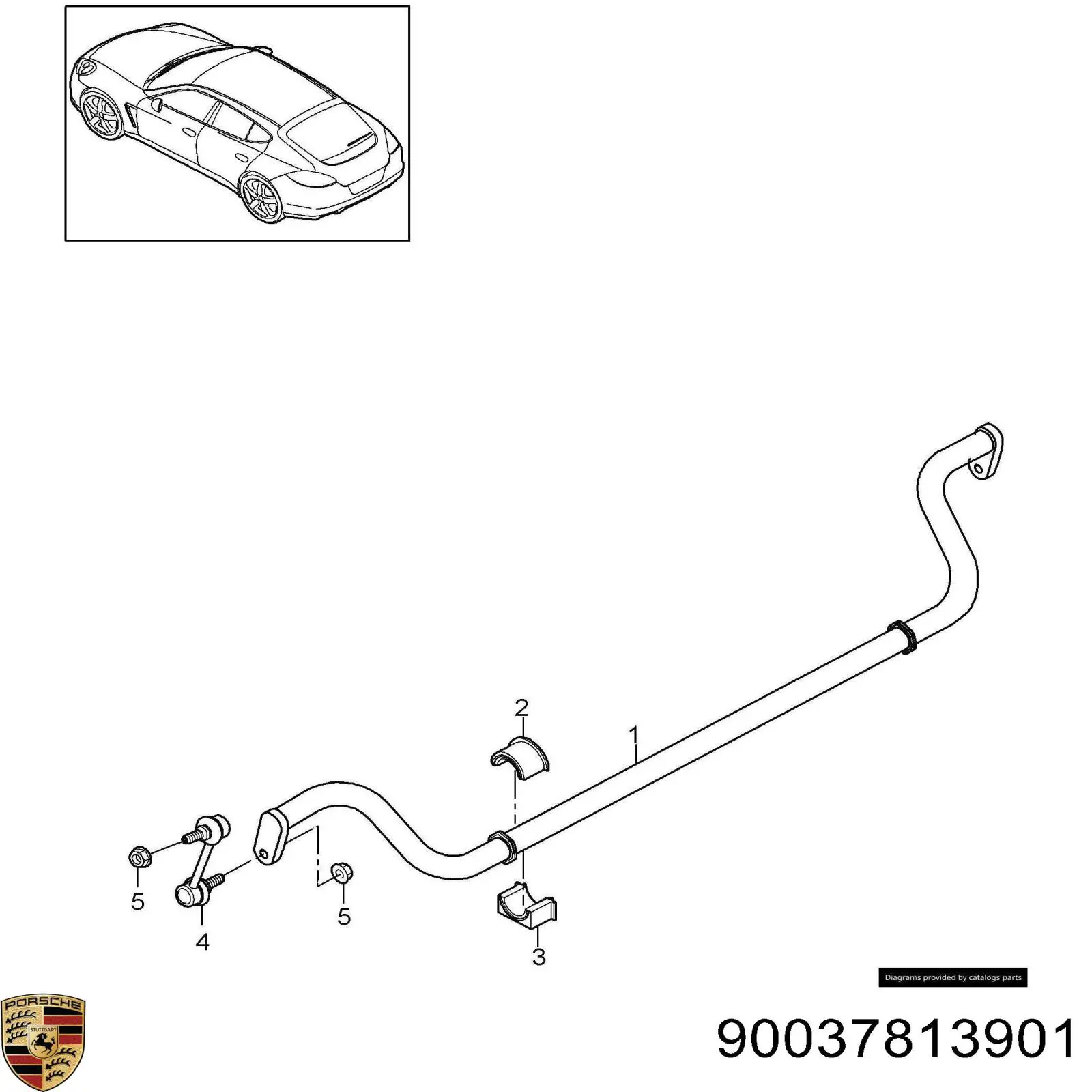 Купити 90037813901 Porsche 