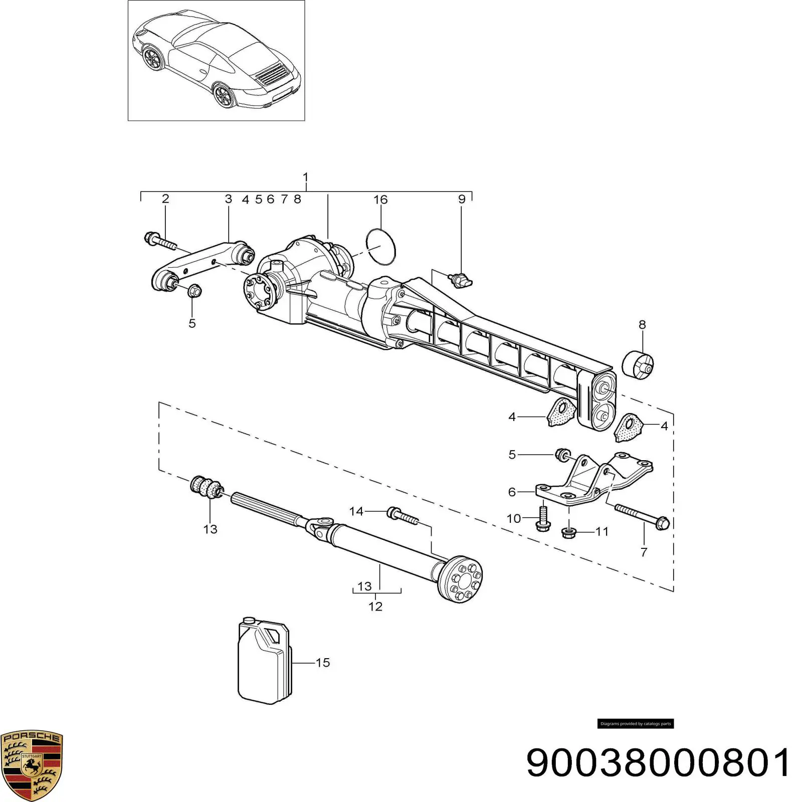  90038000801 Porsche