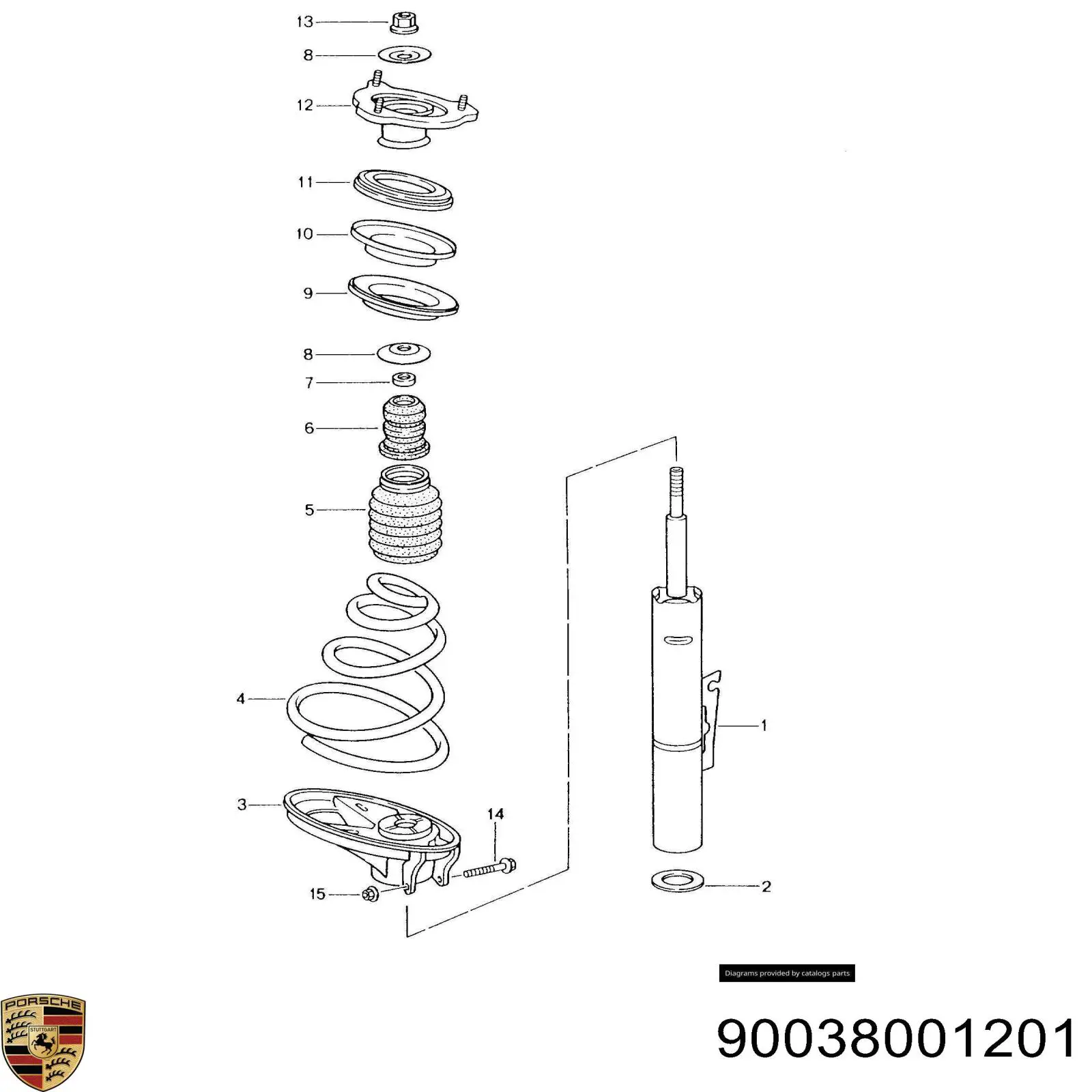 Купити 90038001201 Porsche 