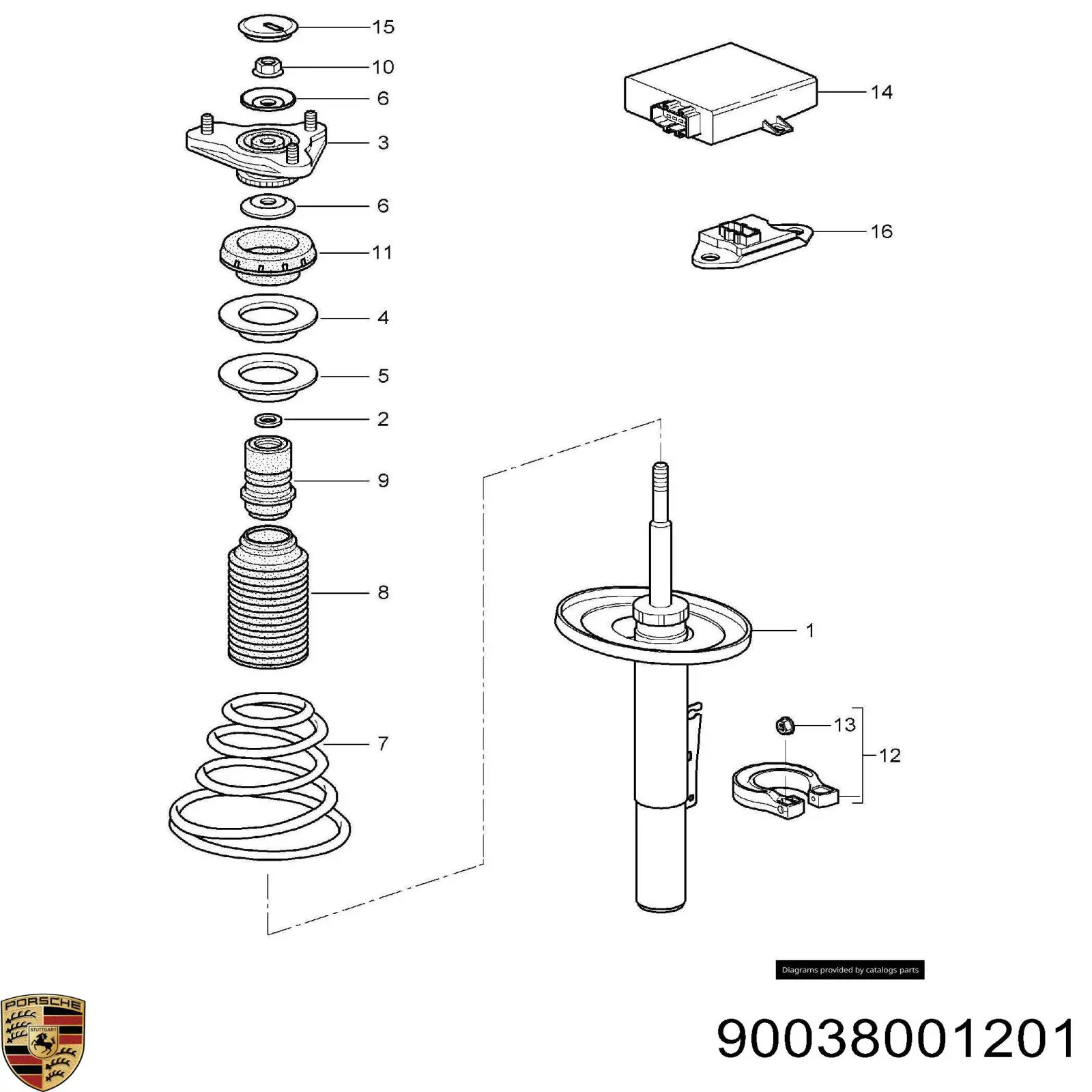  Porsche 90038001201 ціна, від 1.74 USD
