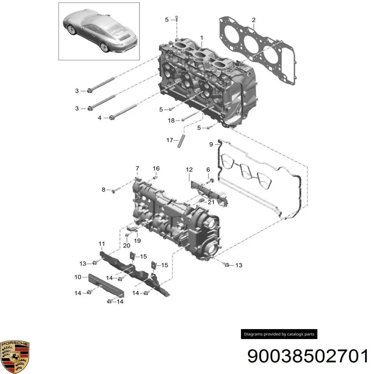  Porsche 90038502701 ціна, від 2.53 USD