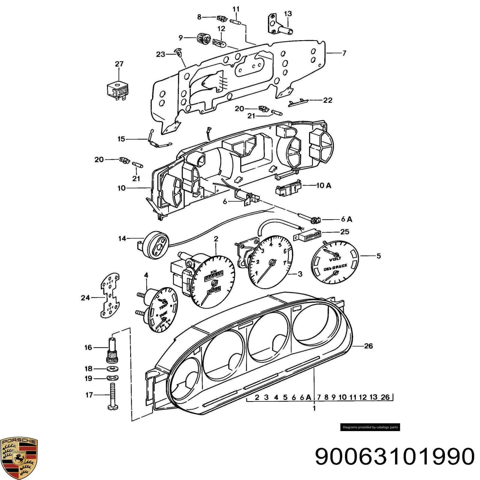 Купити 90063101990 Porsche Лампочка покажчика повороту