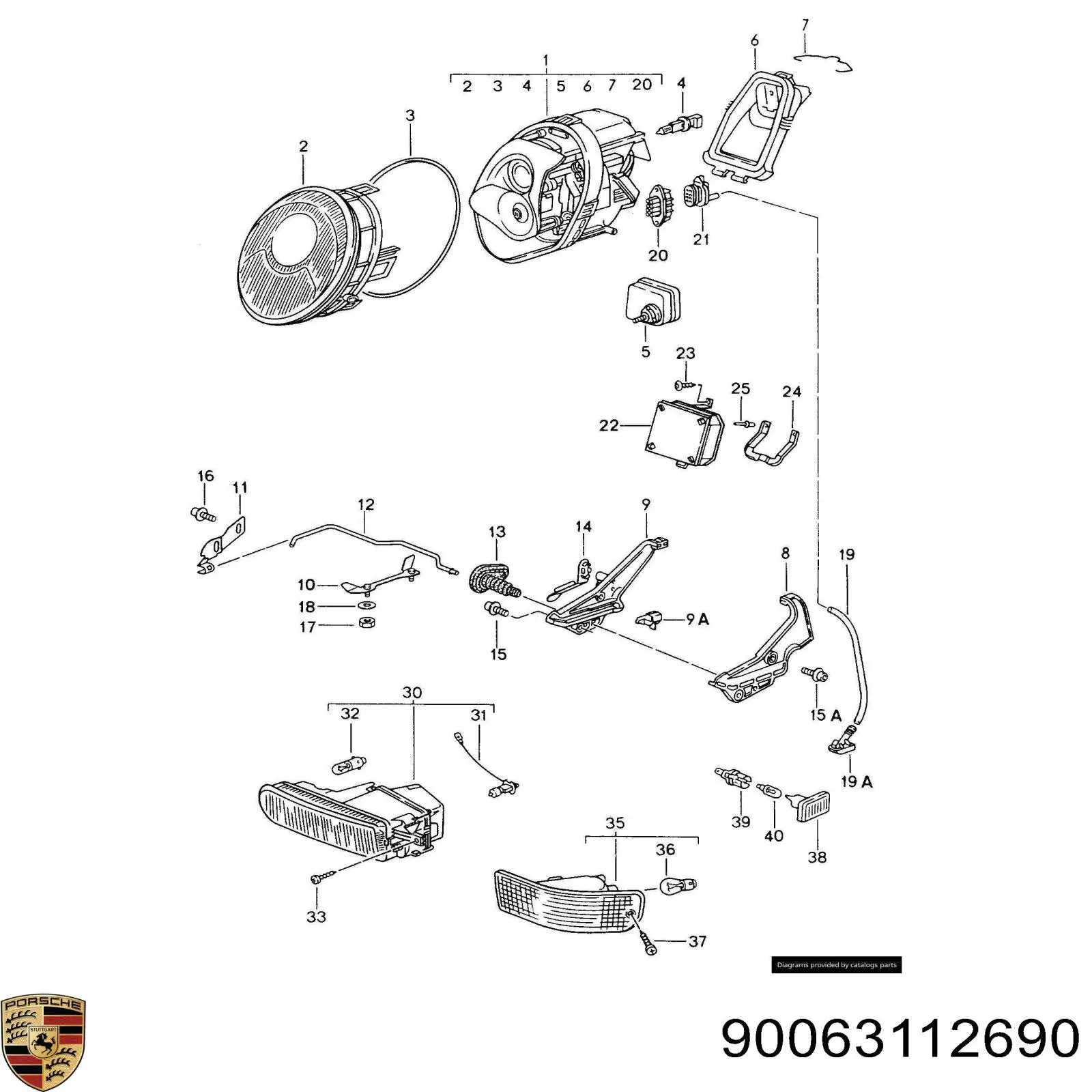 Купити 90063112690 Porsche Лампочка галогенна