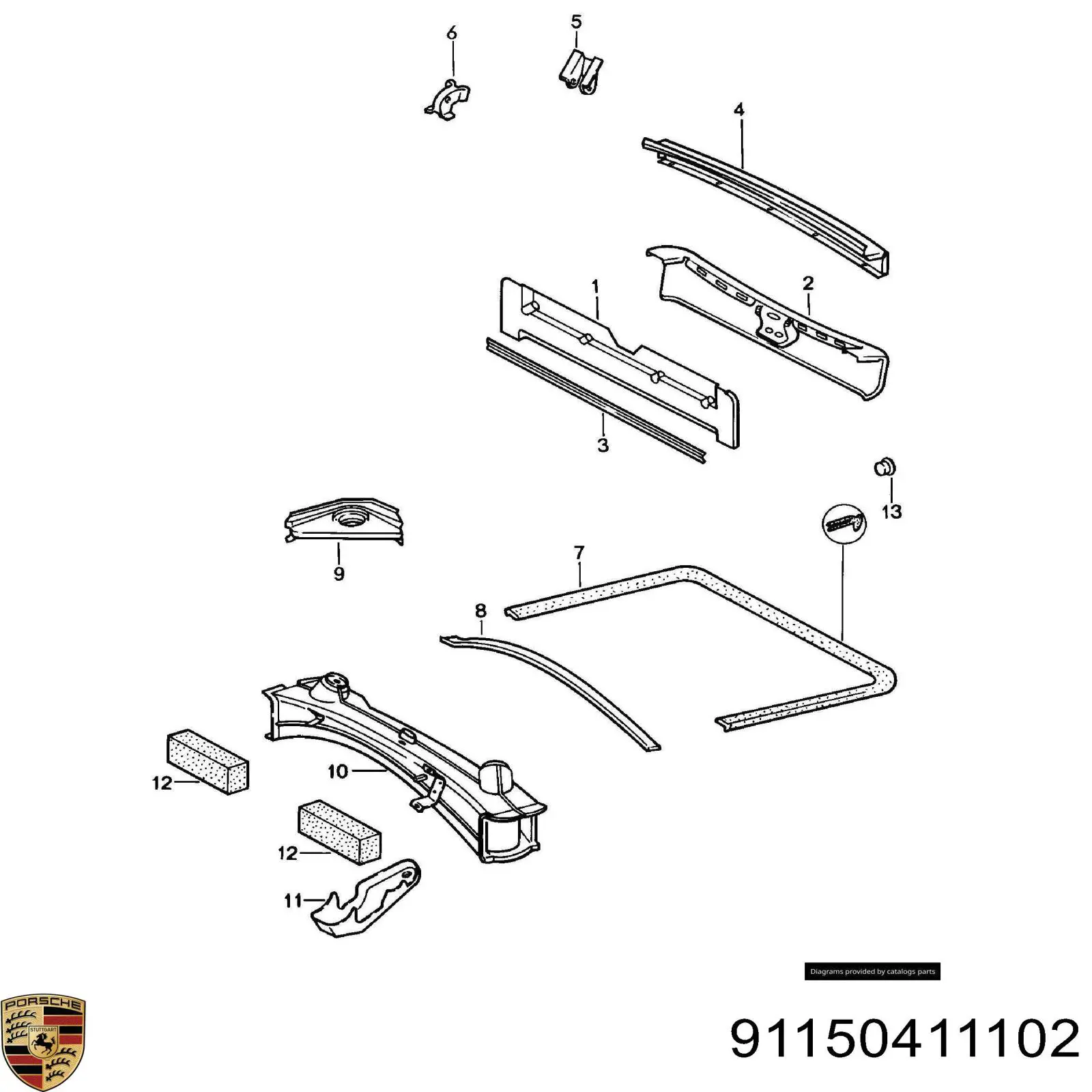  Porsche 91150411102 ціна, від 176.98 USD