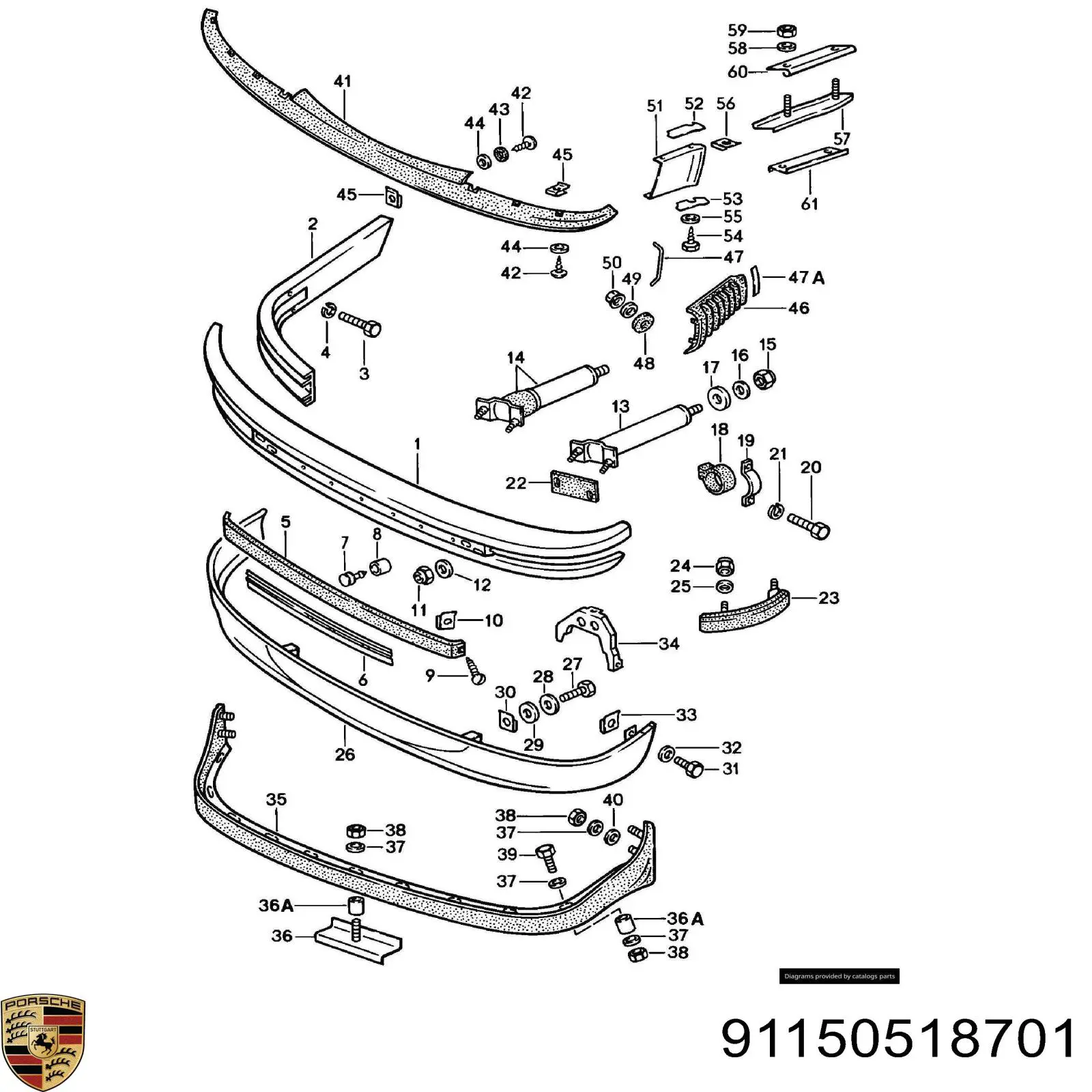 91150518701 Porsche 