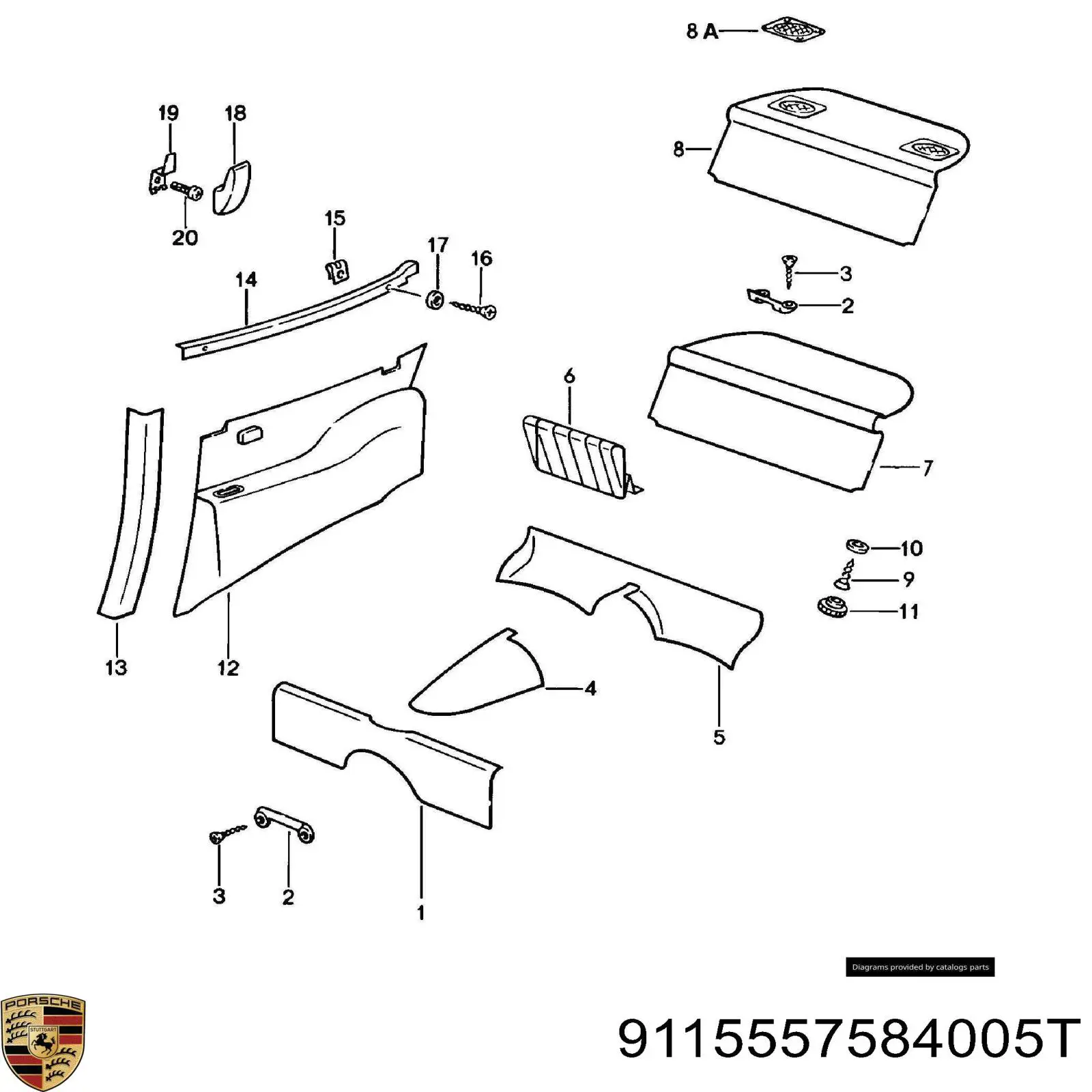  Porsche 9115557584005T ціна, від 383.75 USD