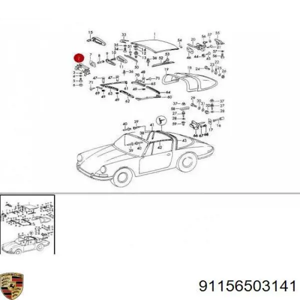 Купити 91156503141 Porsche 
