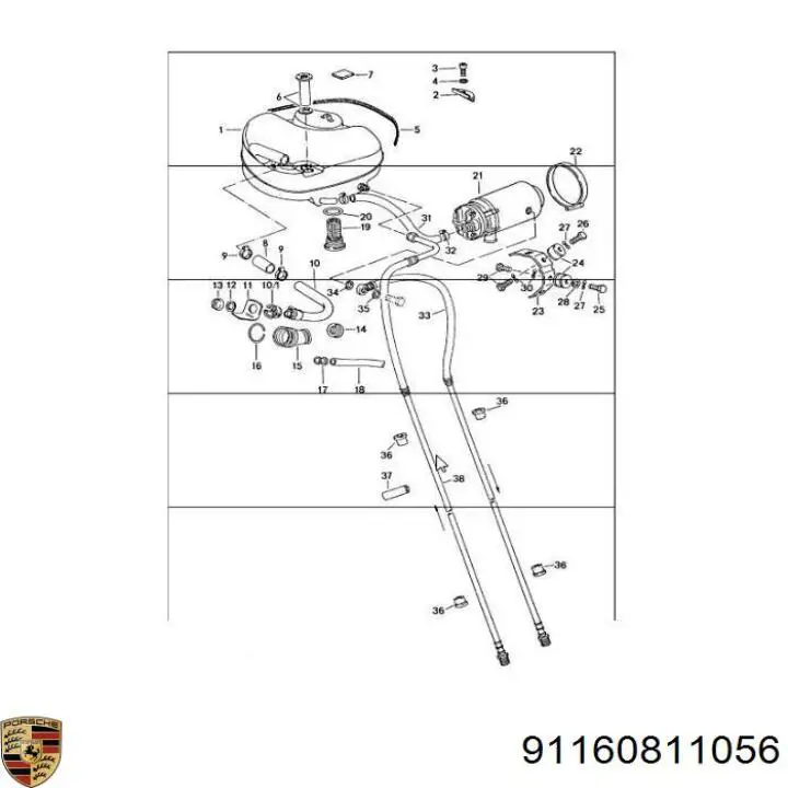 Porsche 91160811056