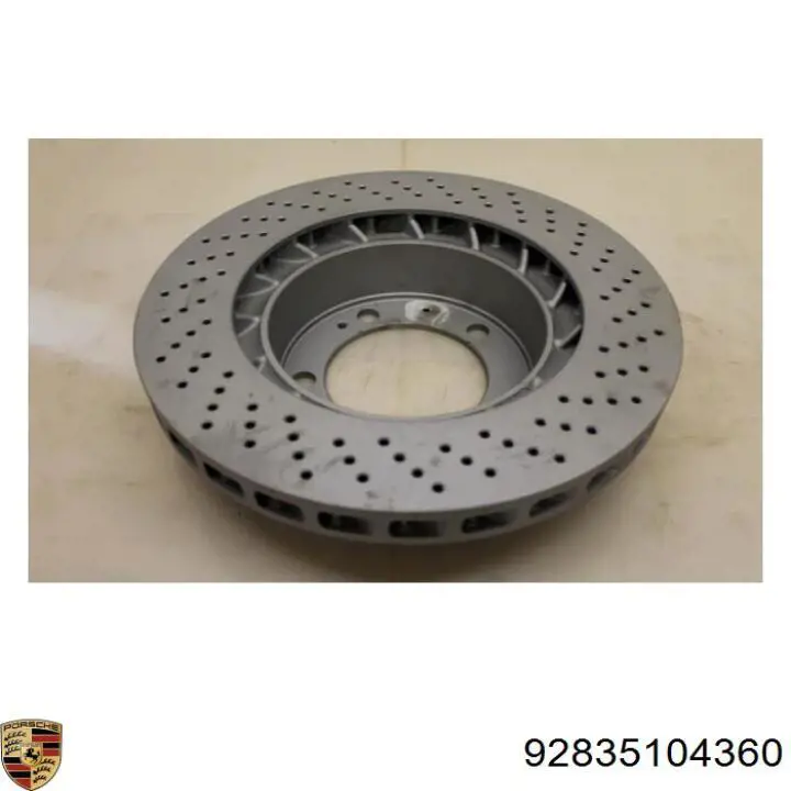 Гальмівні диски передні 92835104303 Porsche
