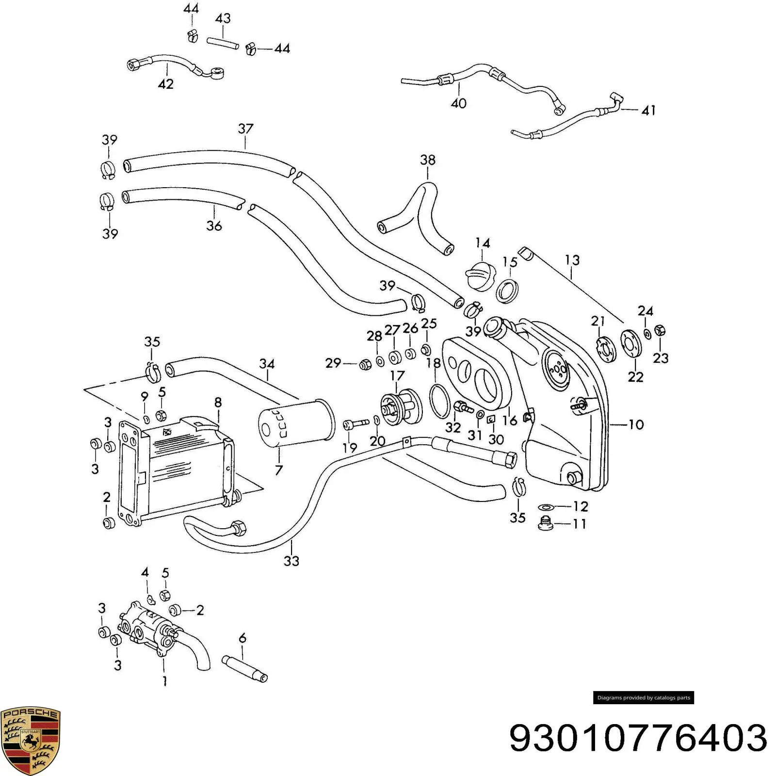 Купити 93010776403 Porsche Фільтр очищення масла відцентровий