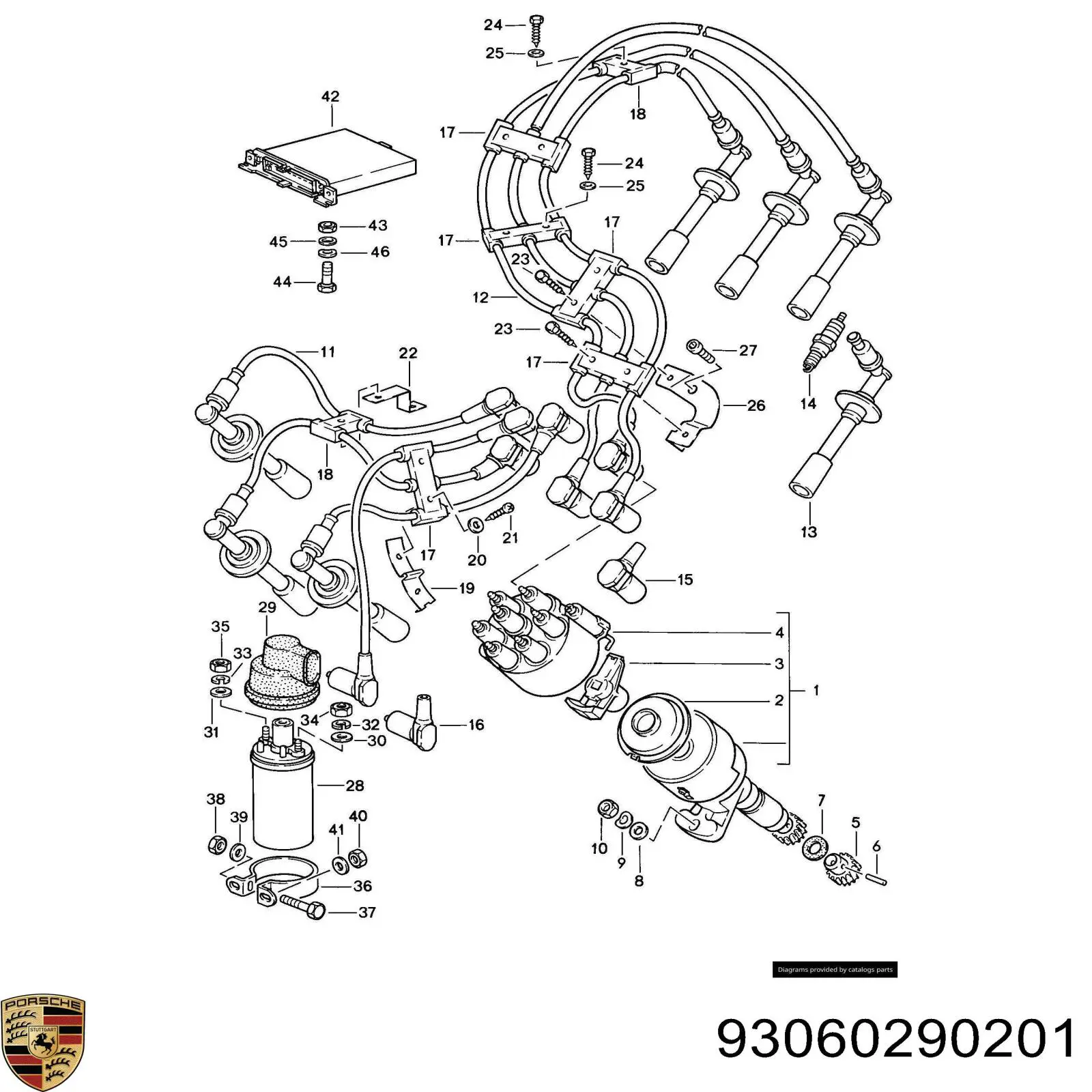 Купити 93060290201 Porsche Бігунок (ротор) розподільника запалювання