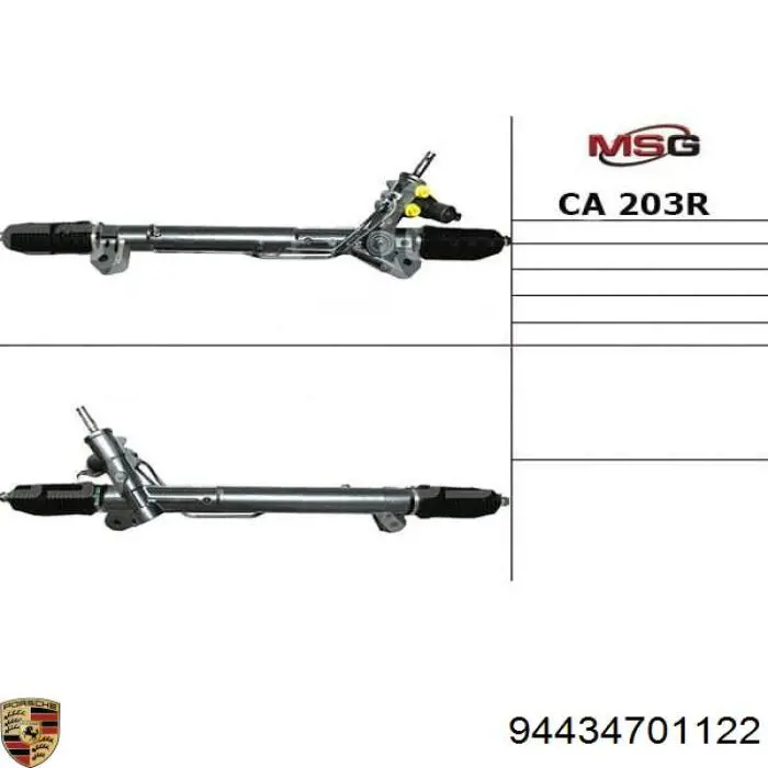 Купити 94434701122 Porsche Рульова рейка