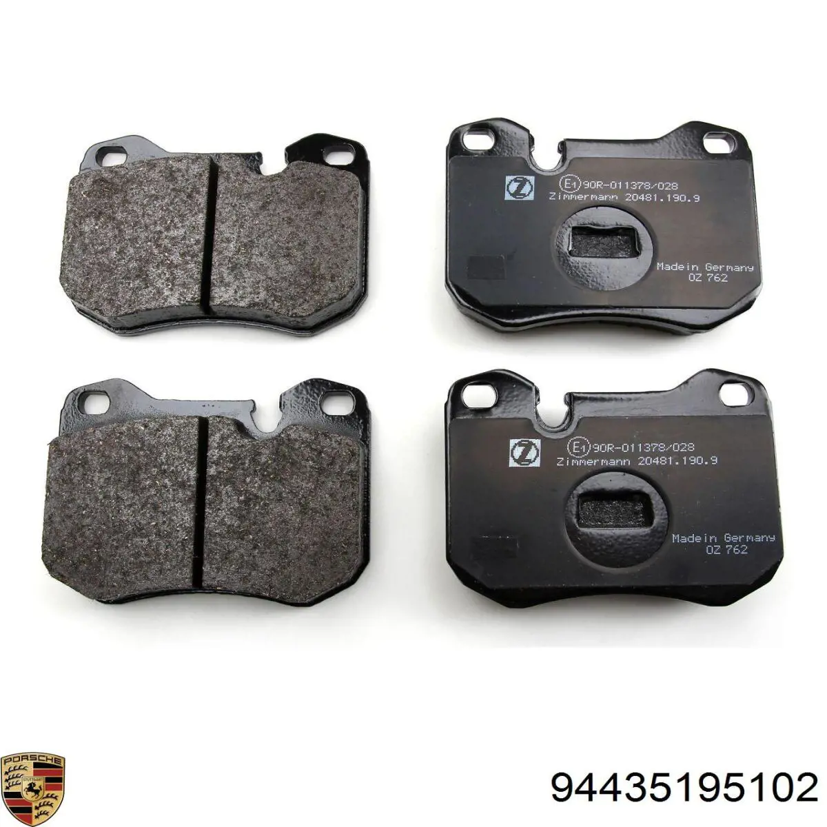 94435195102 Porsche Передні гальмівні колодки