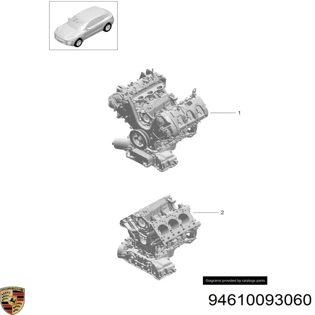 ДВЗ Porsche 94610093060 ціна, від 6306.36 USD