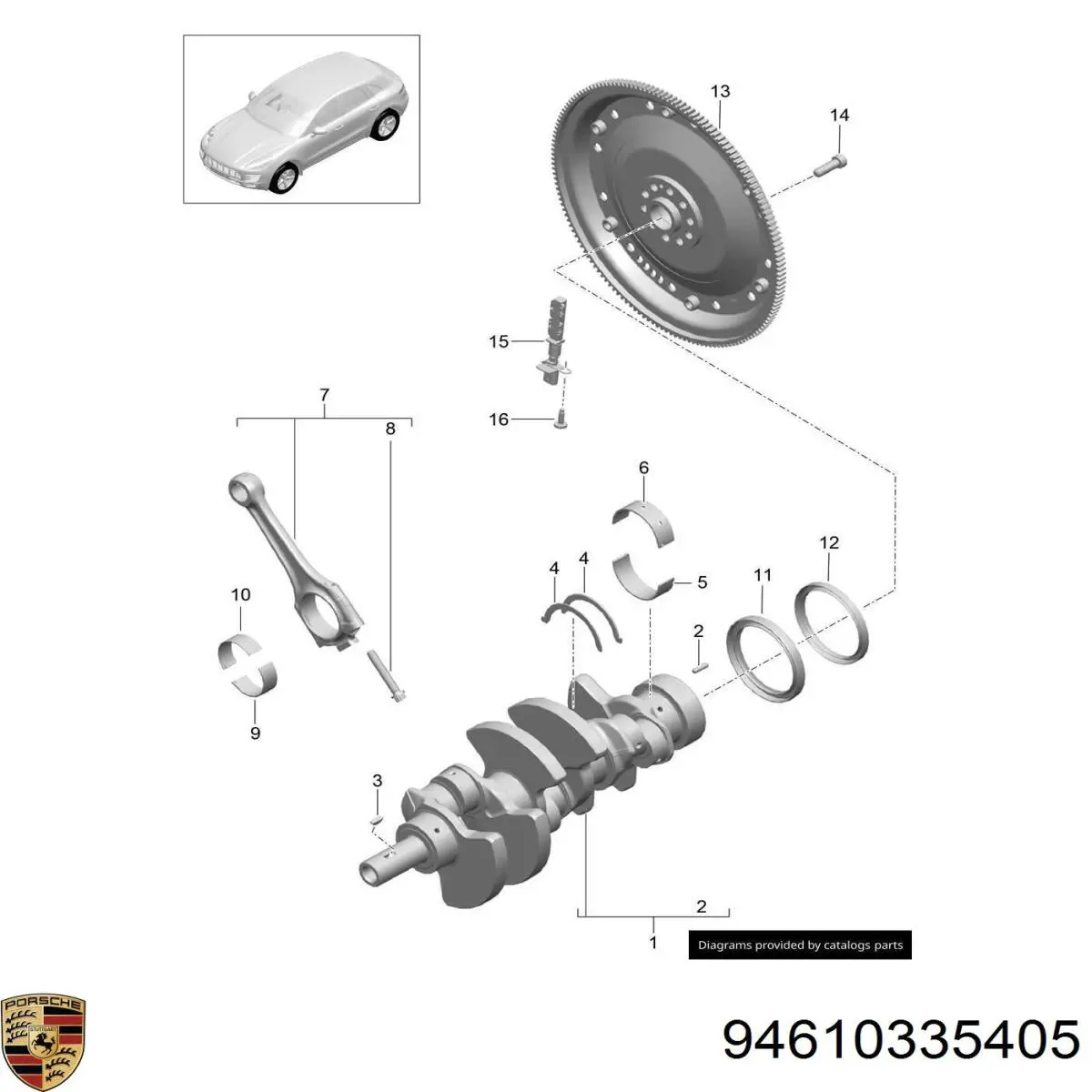  Porsche 94610335405 ціна, від 309.23 USD