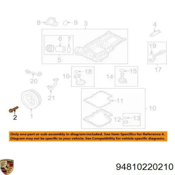  Porsche 94810220210 ціна, від 6.33 USD