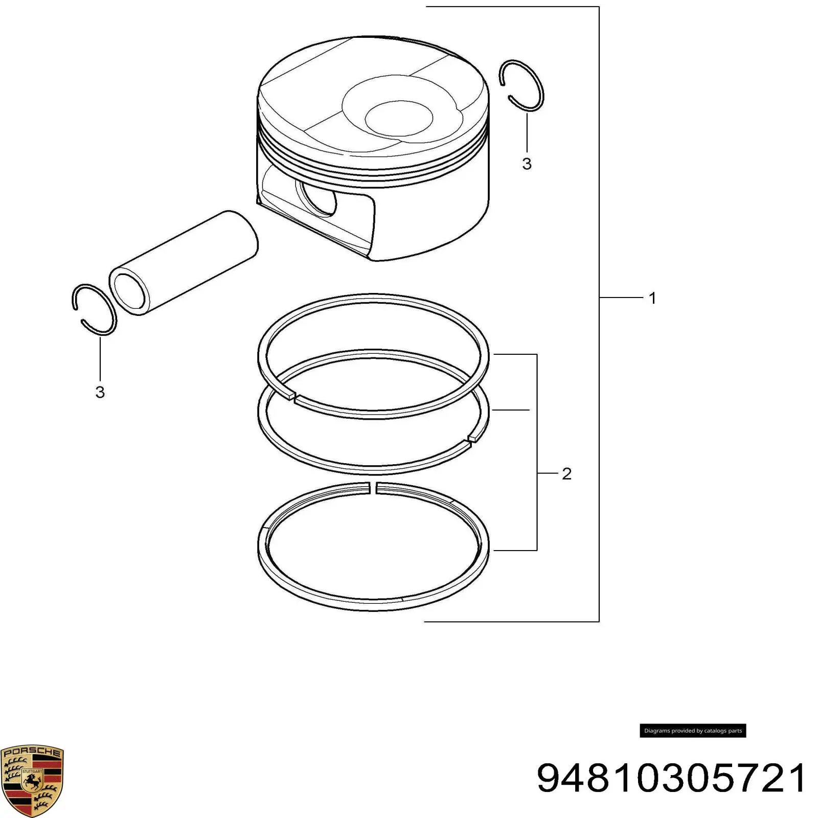  Porsche 94810305721 ціна, від 633.55 USD