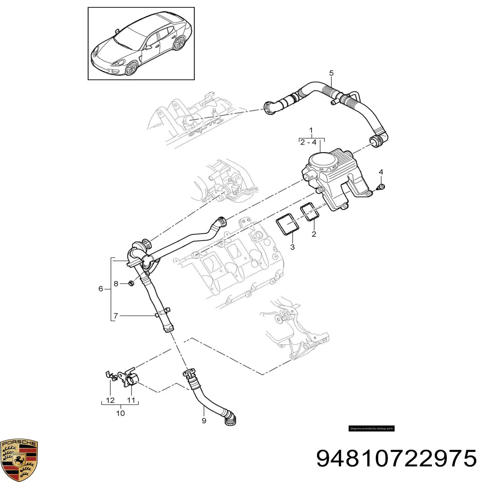  Porsche 94810722975 ціна, від 307.29 USD