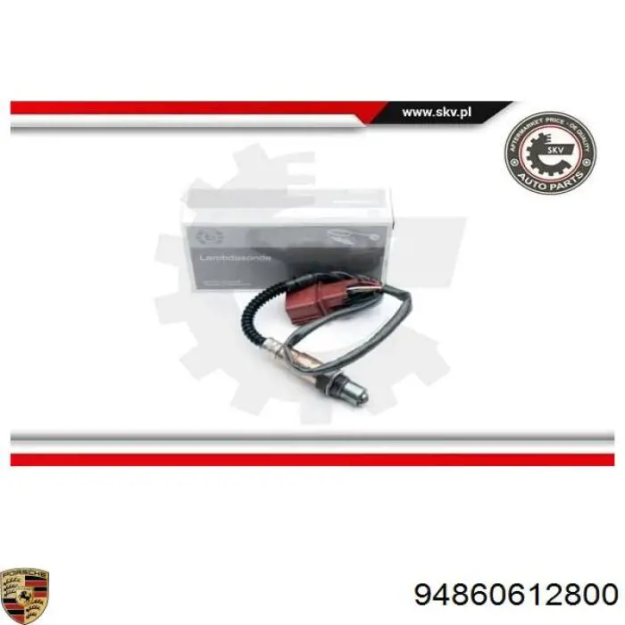 Лямбда зонд до каталізатора, правий Porsche 94860612800 ціна, від 35.86 USD