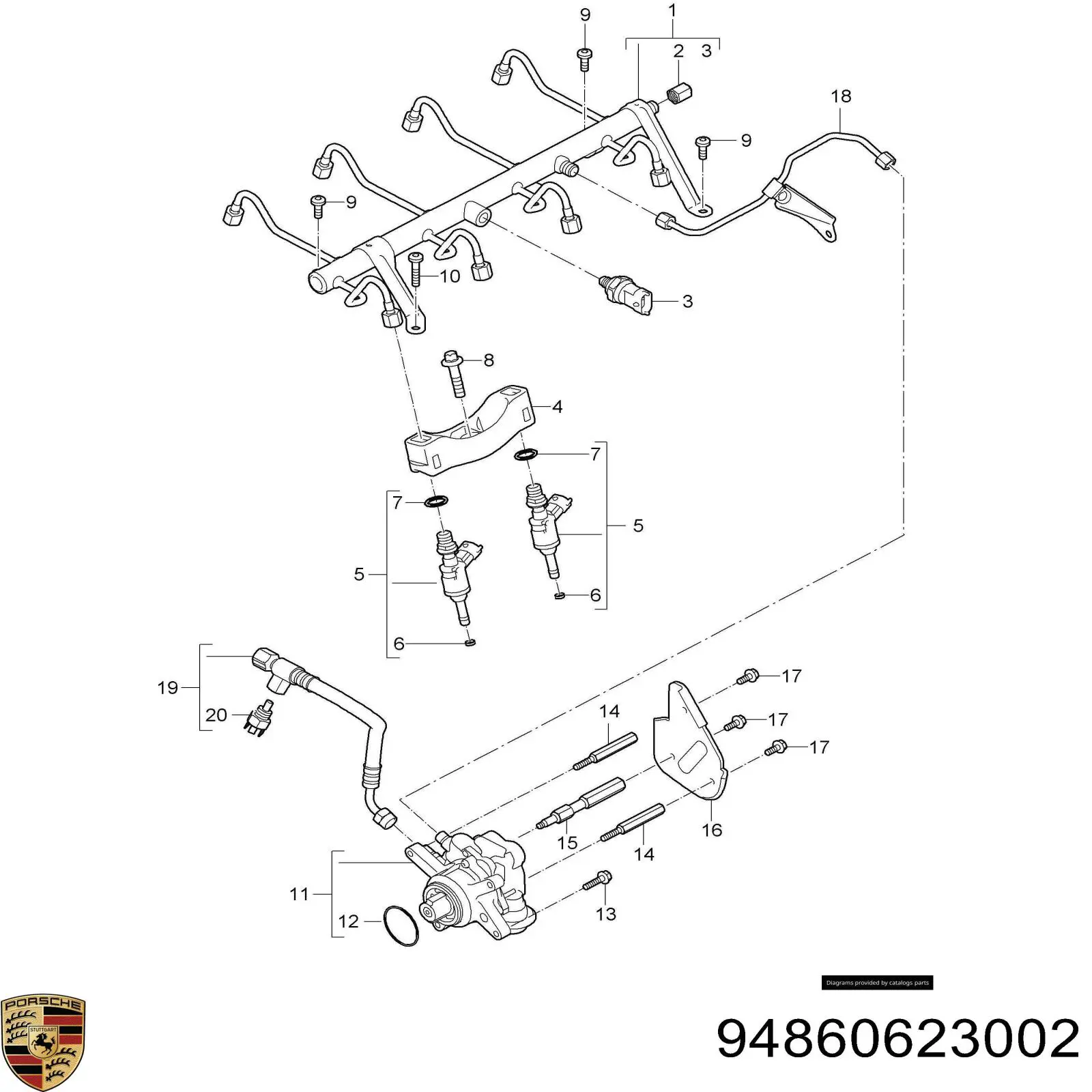 94860623002 Porsche Манометри
