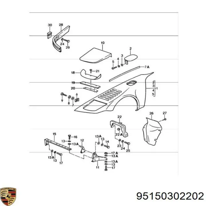  95150302202 Porsche