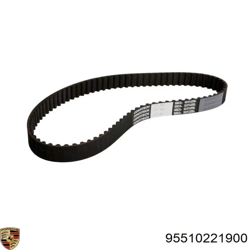 Зубчастий ремінь Porsche 95510221900 ціна, від 22.43 USD