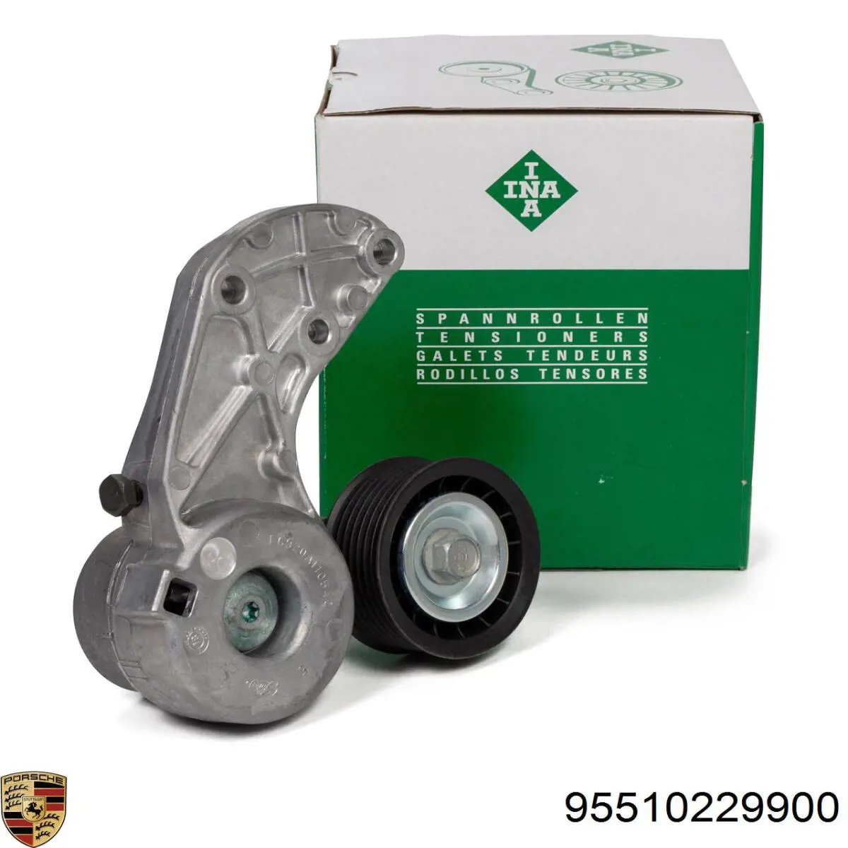 Натягувач приводного ременя Porsche 95510229900 ціна, від 12.49 USD