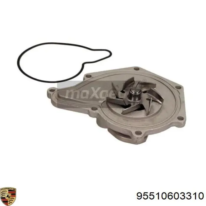 Помпа охолодження Porsche 95510603310 ціна, від 28.95 USD