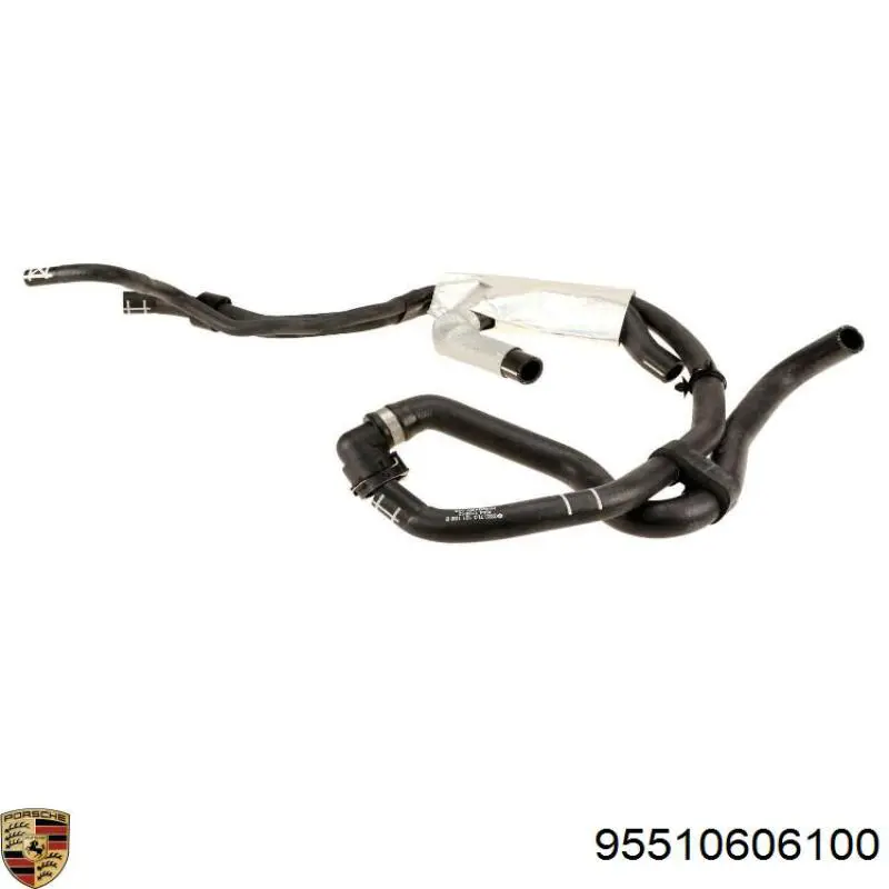 Шланг/патрубок системи охолодження Porsche 95510606100 ціна, від 253.84 USD