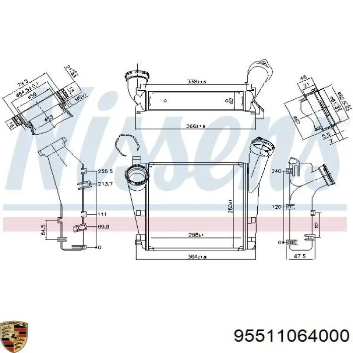 Купити 96276 Nissens Радіатор интеркуллера