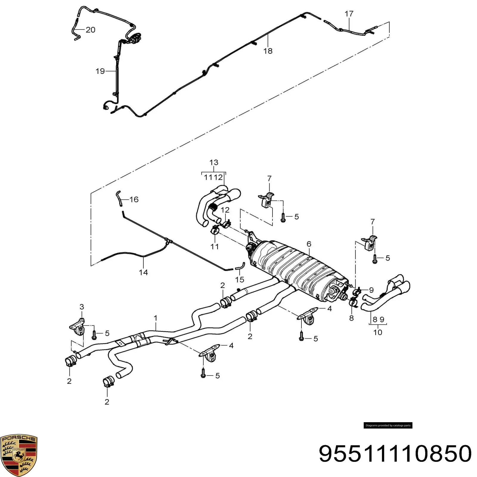  Porsche 95511110850 ціна, від 81.91 USD