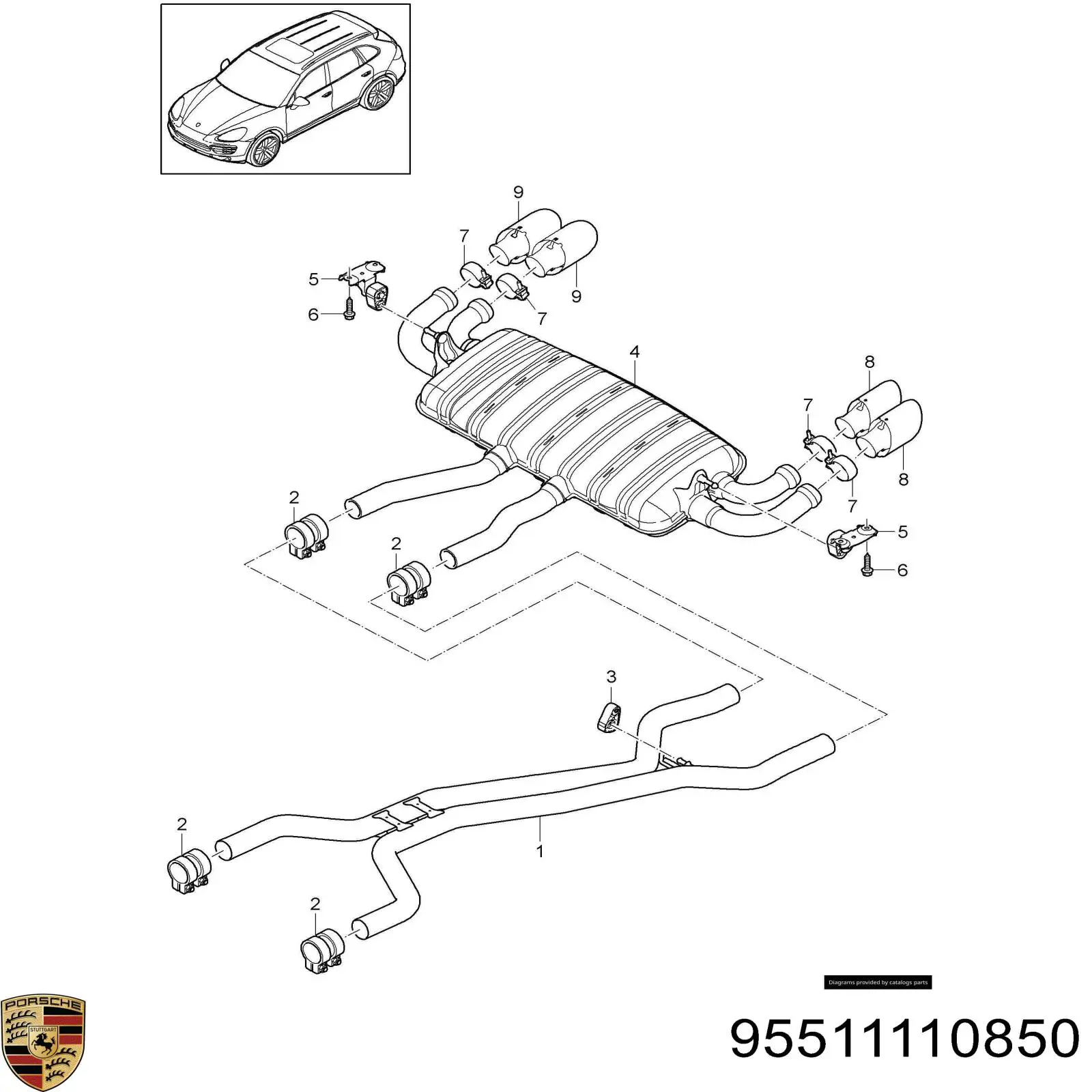 95511110850 Porsche 
