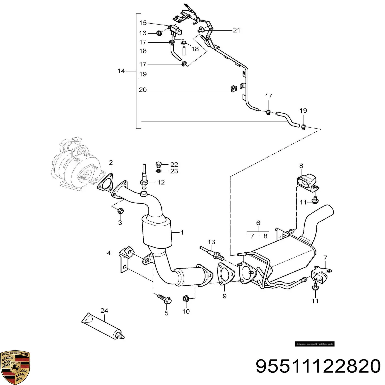 95511122820 Porsche 