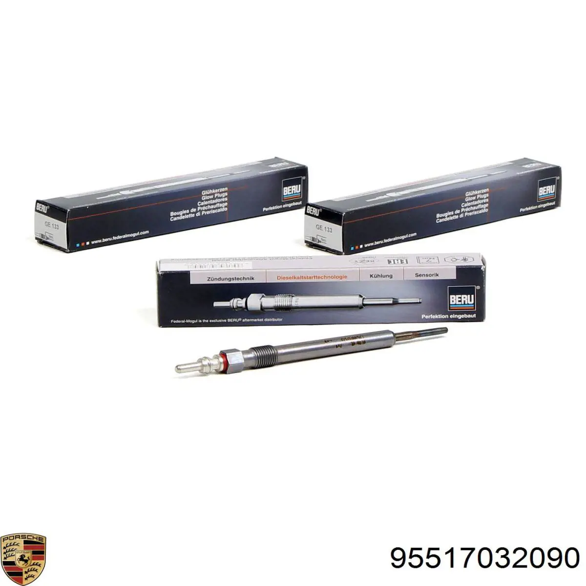 Свіча накалу Porsche 95517032090 ціна, від 11.05 USD