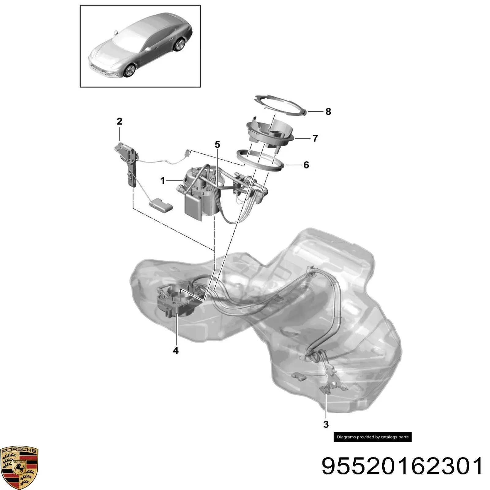 Купити 95520162301 Porsche 