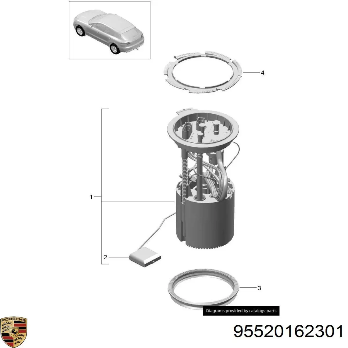 95520162301 Porsche 